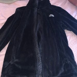 black North Face fleece jacket